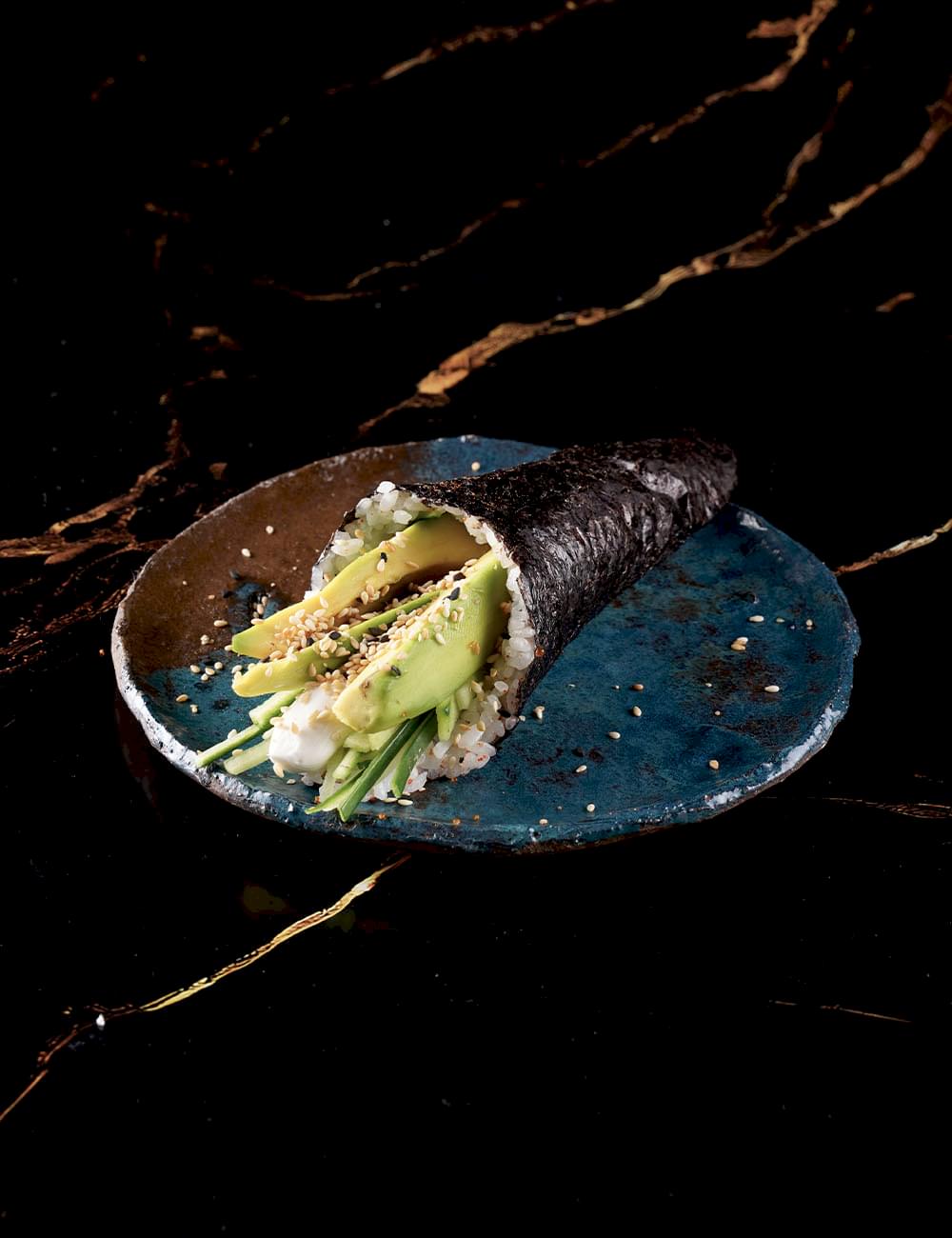 Krem Peynir - Salatalık - Avokado - Üzeri Susam