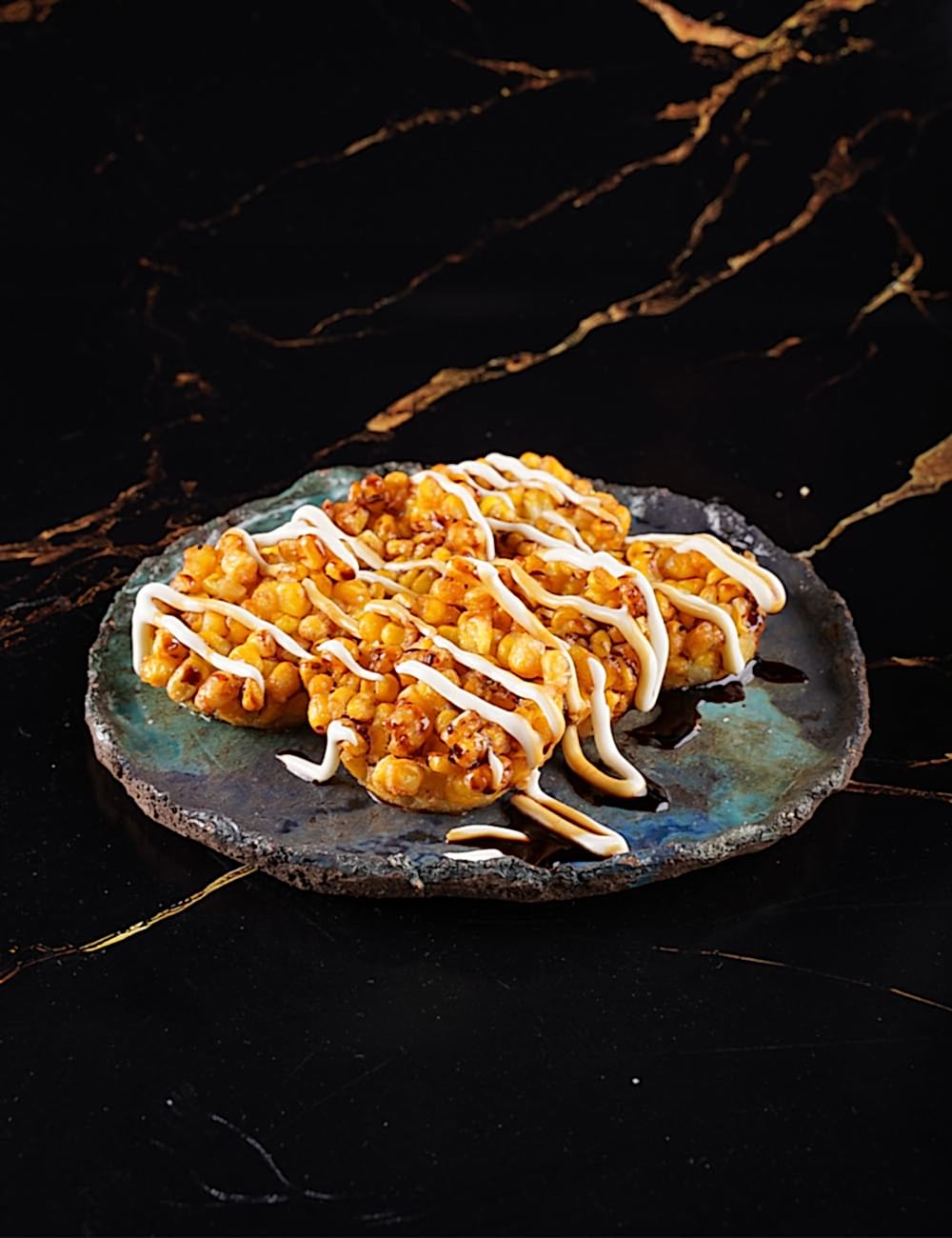 Tempura Kızartılmış Mısır Taneleri - Teriyaki Sos - Mayonez